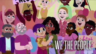Some of the cartoon cast of We the People
