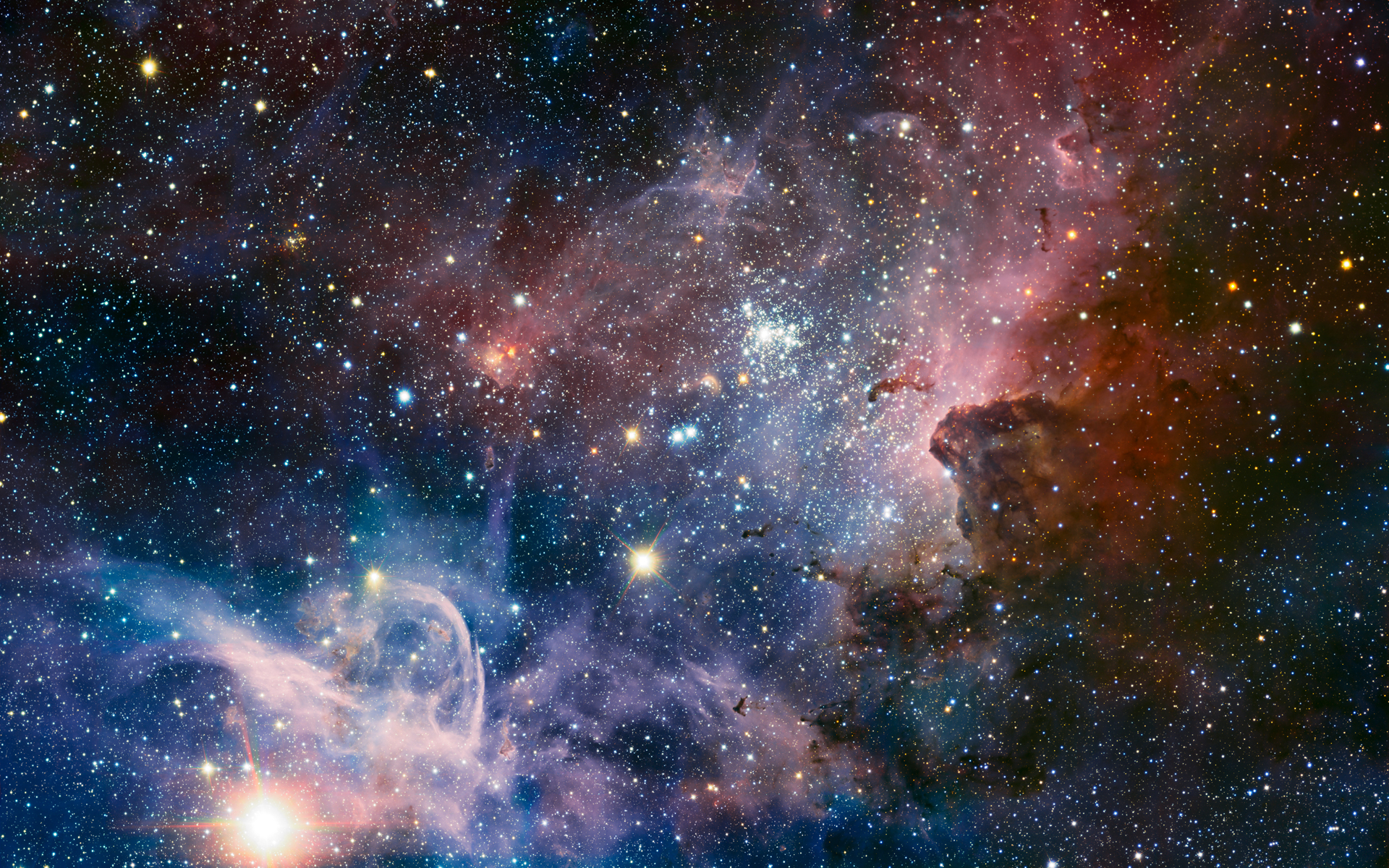 Carina Nebula Infrared Panorama Space Wallpaper | Wallpapers | Space