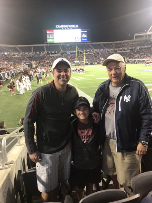 Frank Pisano with his son and father.