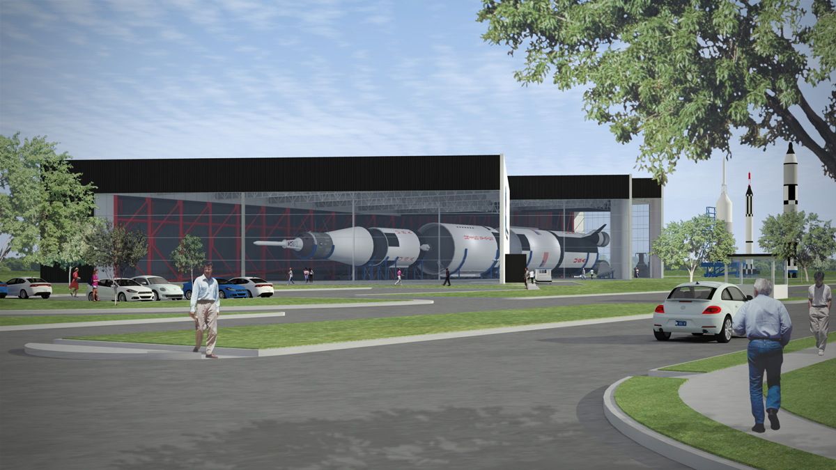 Architect Proposes 'More Fitting Container' for Houston's Saturn V