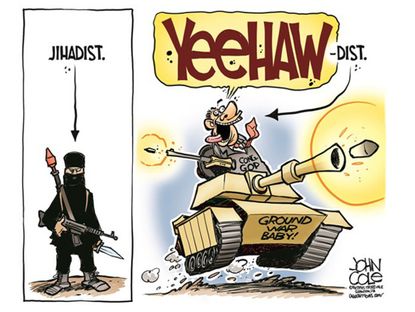 Political cartoon ISIS GOP war world