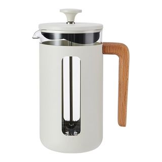 La Cafetière Pisa Cafetière 8-Cup 1l, Large French Press Coffee Maker Heat-Resistant Borosilicate Glass and Stainless Steel With Easy-Grip Plunger, Ideal for Loose Tea and Ground Coffee, Flint