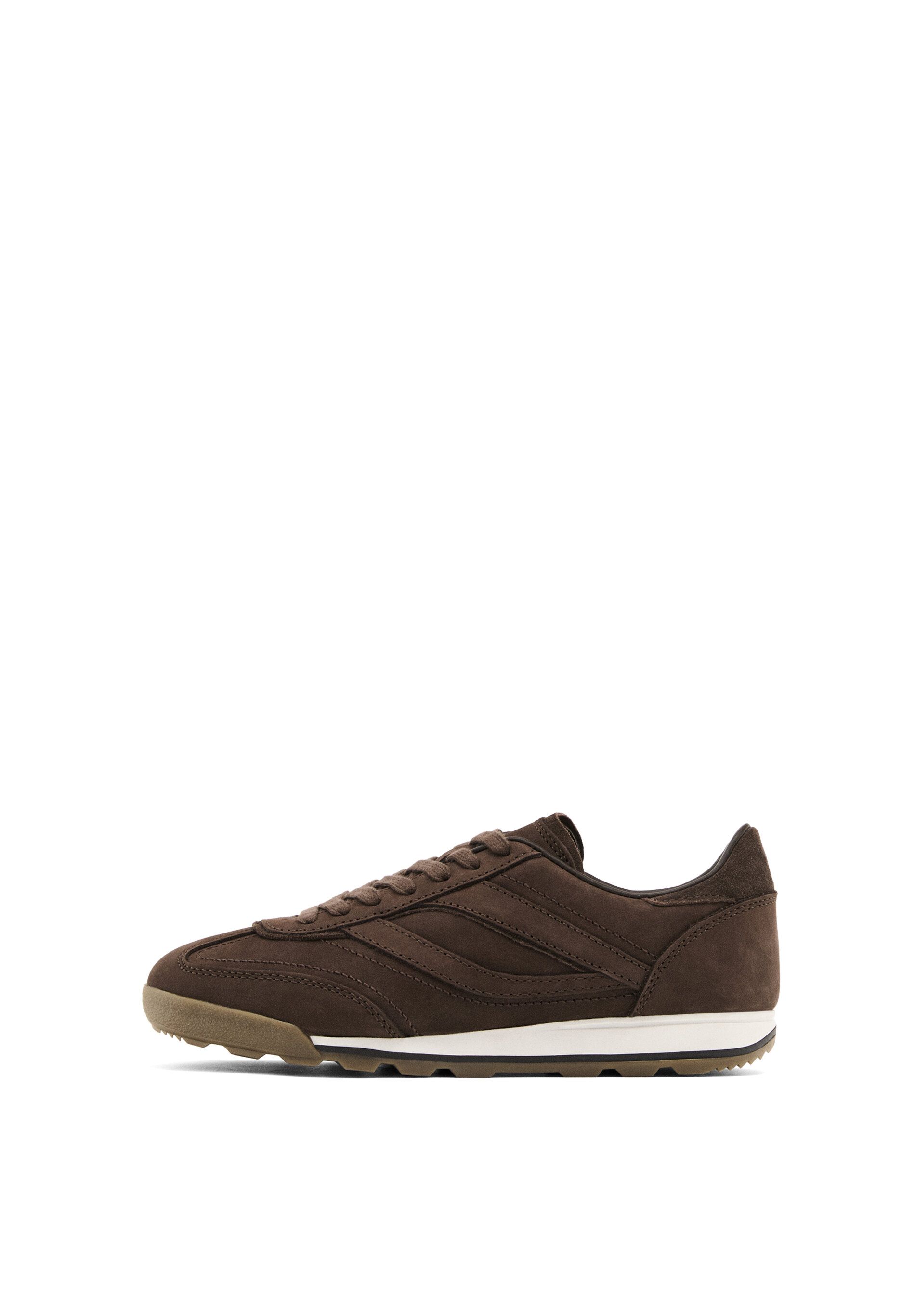 Monochrome Leather Trainers