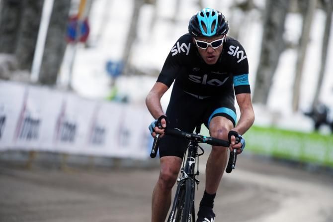 Chris Froome (Team Sky) on the attack