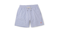 Polo Ralph Lauren Mid-Length Striped Cotton-Blend Seersucker Swim Shorts | was £75 | now £22.50 | 70% off