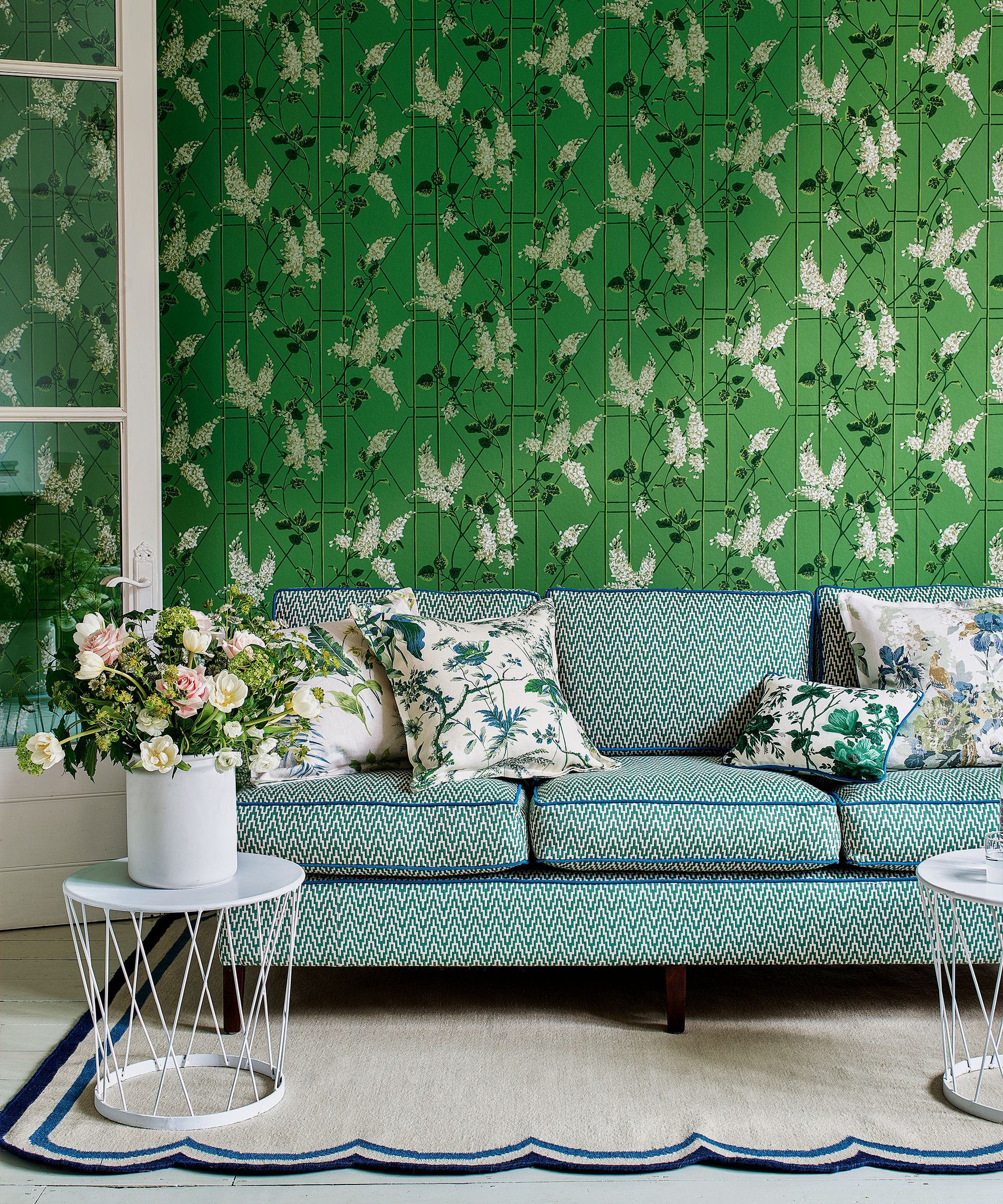 Green living room ideas