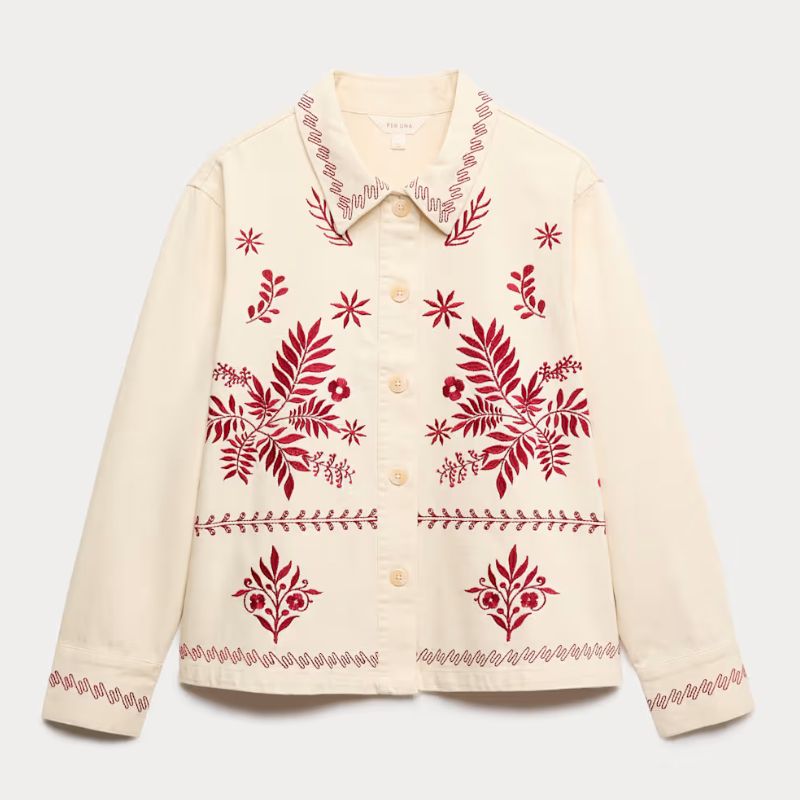 M&amp;amp;S, embroidered jacket]