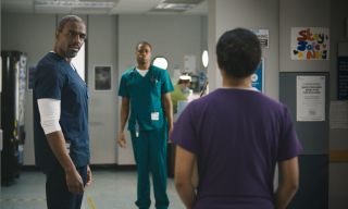 Jacob is shocked when Tina flirts with Matthew in Casualty