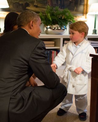 Prince George meets president Obama