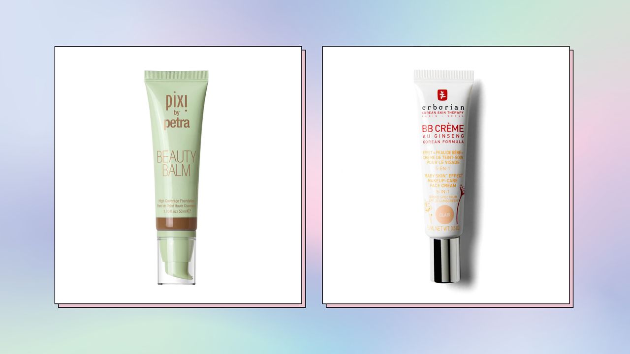 Collage of Pixi Beauty Balm and Erborian BB Cream