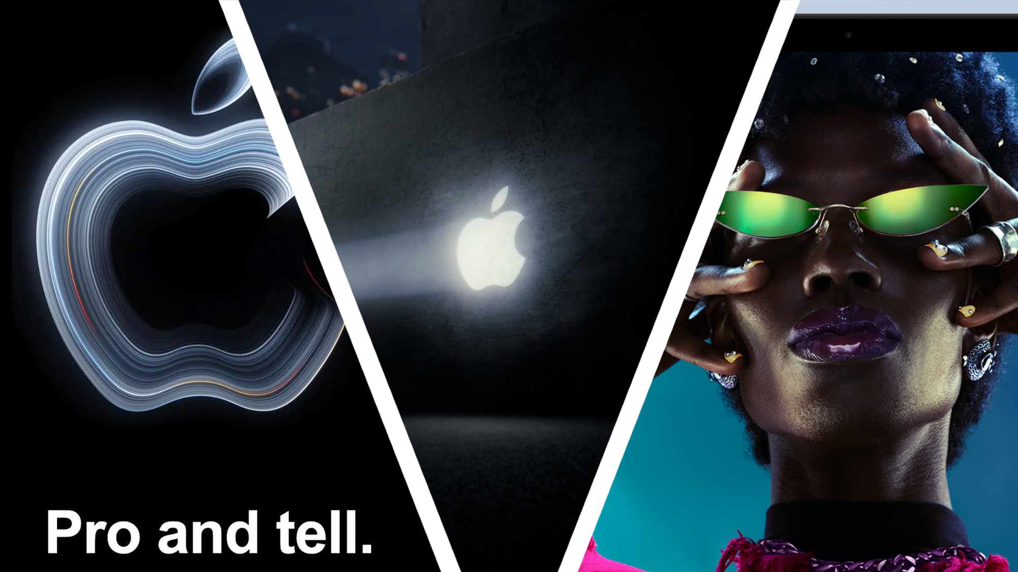 Three teasers for Apple's 'Pro and tell' event