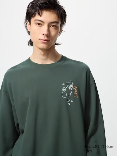 Princess Mononoke sweatshirt in green, with a print on the chest from the front