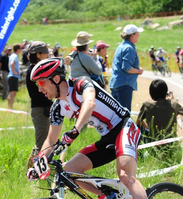 Derek Zanstra rides in the top five.