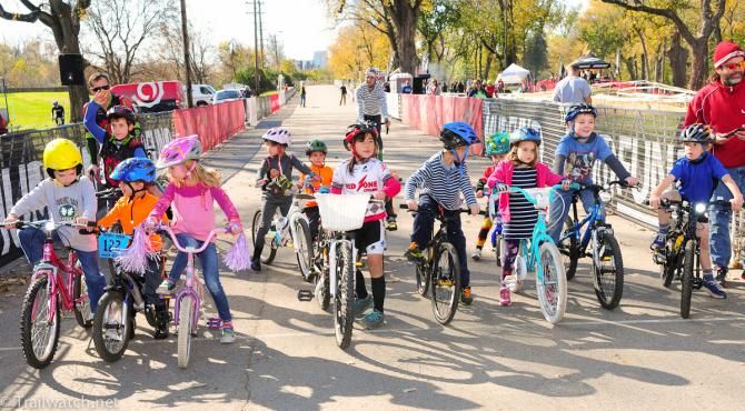 The kids race at Eva Bandman Cyclocross Venue is always one of the highlights of the day