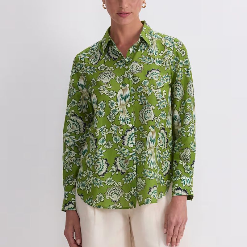 Sportscraft, Floral Shirt with Silk