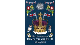 A commemorative King Charles coronation art print.