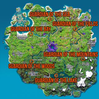 Fortnite Guardian Towers locations