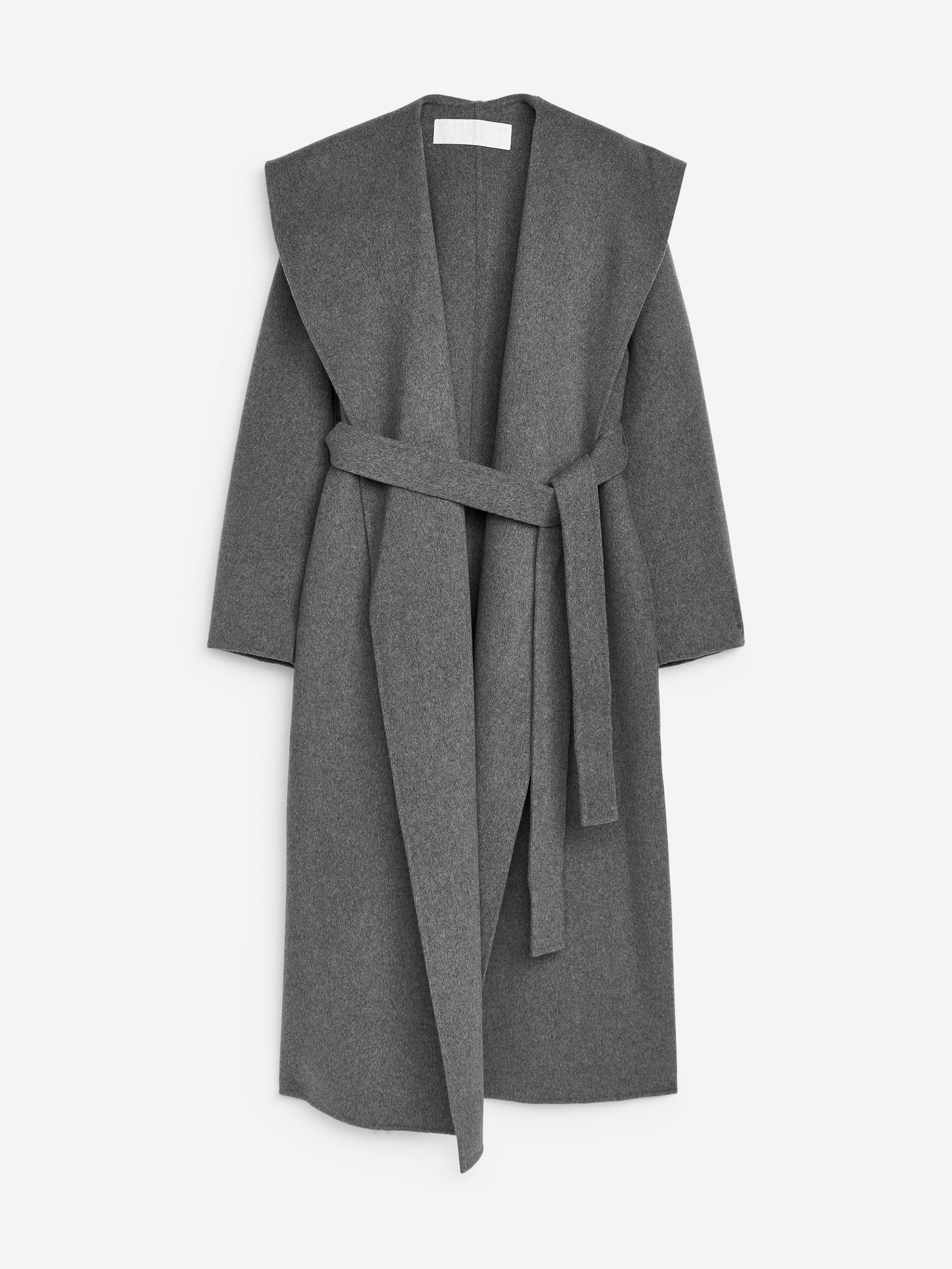Shawl-Collar Coat &amp;ndash; Grey &amp;ndash; Women &amp;ndash; Arket Gb