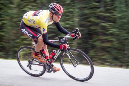 Tejay van Garderen (BMC) chases Tom Danielson on the descent.
