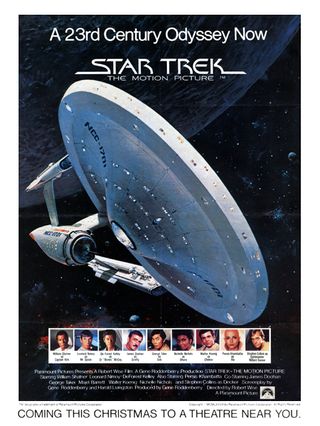 The poster for 1979 movie Star Trek: The Motion Picture