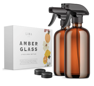 amber glass spray bottle
