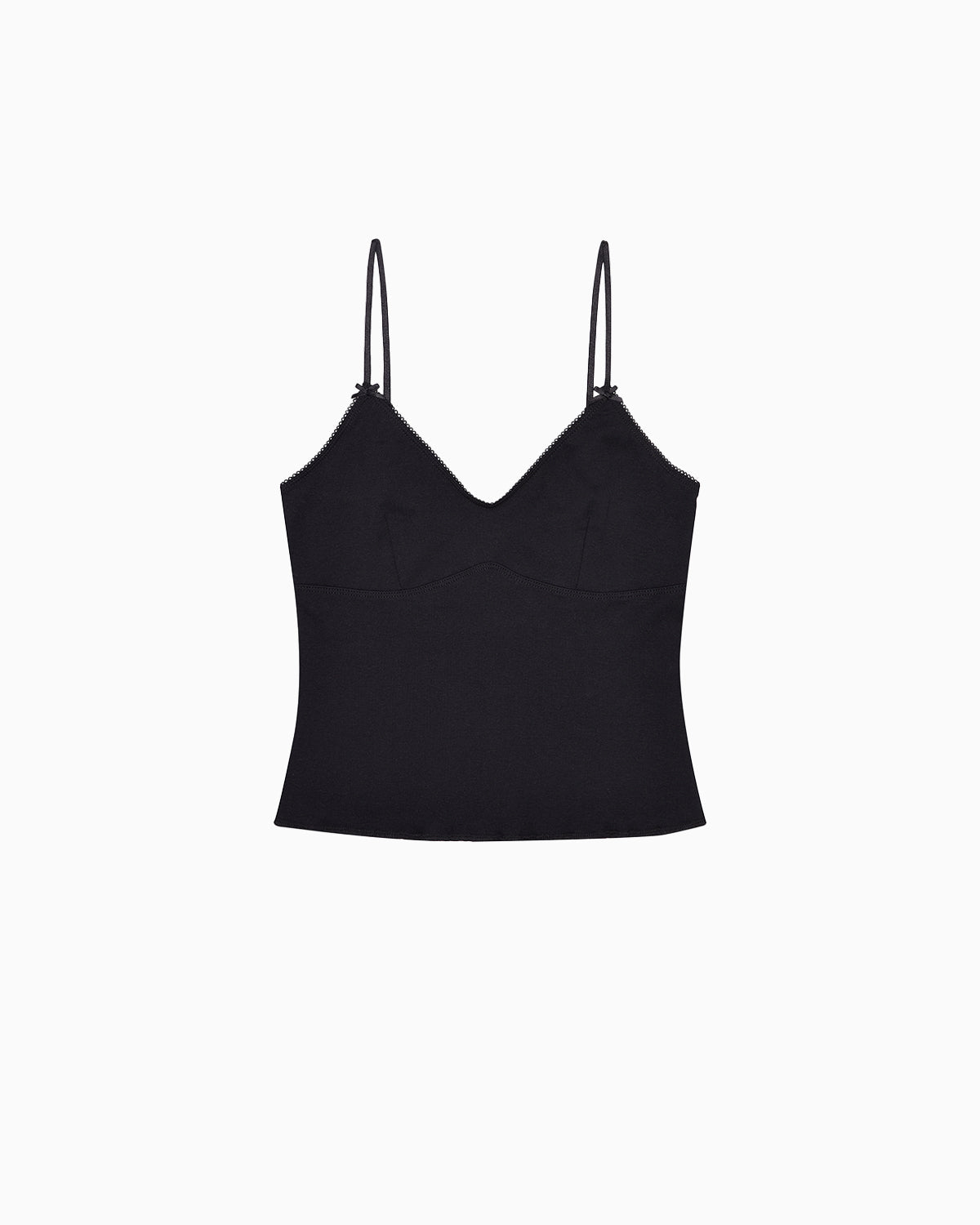 The Bralette Tank: Black Cotton Jersey