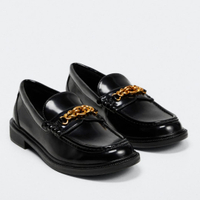 Black chain loafers, was £49.99 now £29.99 | Mango