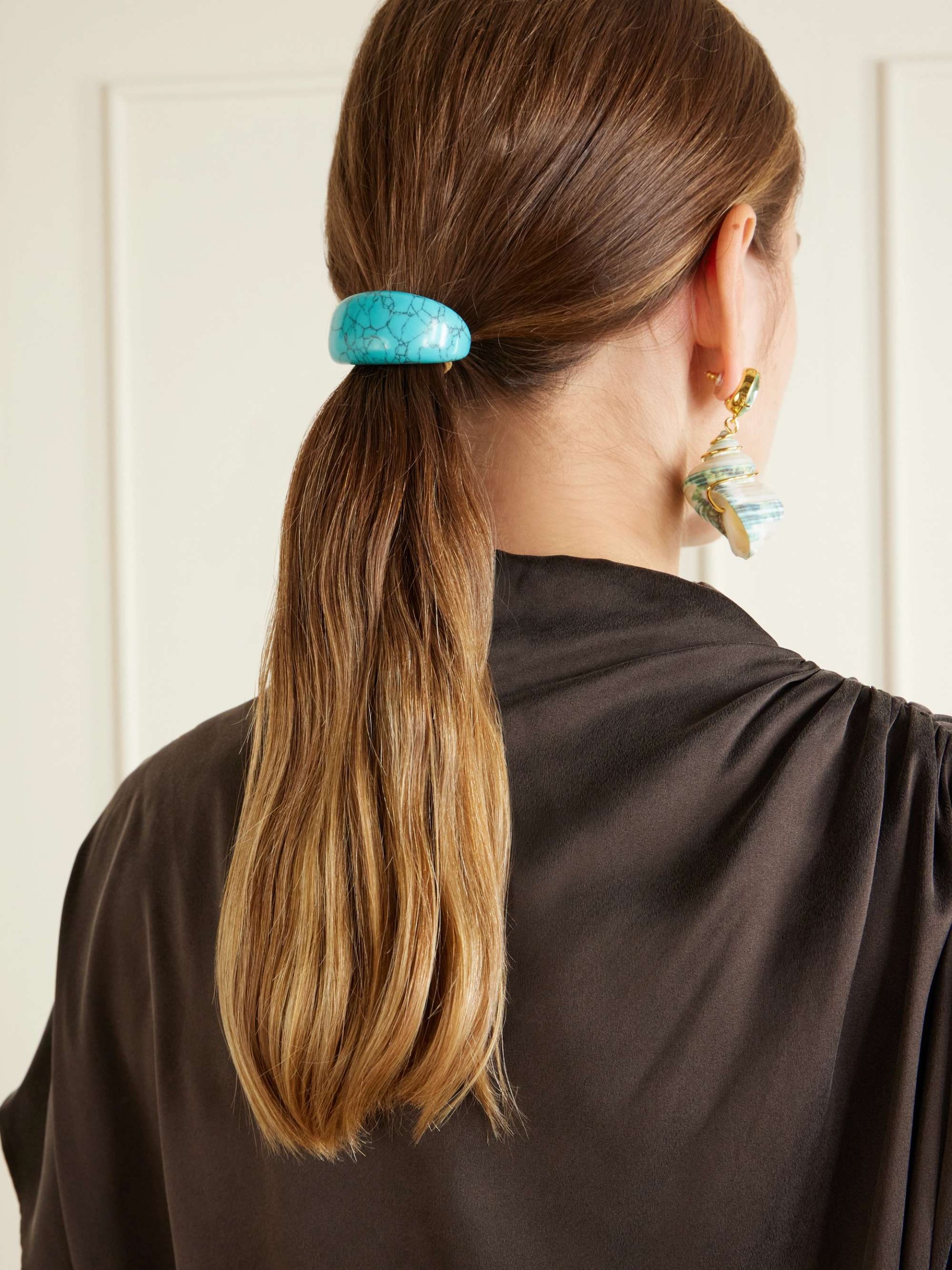 Winona Resin-Embellished Hair Tie