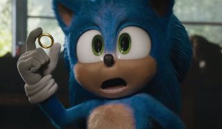 Sonic The Hedgehog shocked, while trying to use a ring