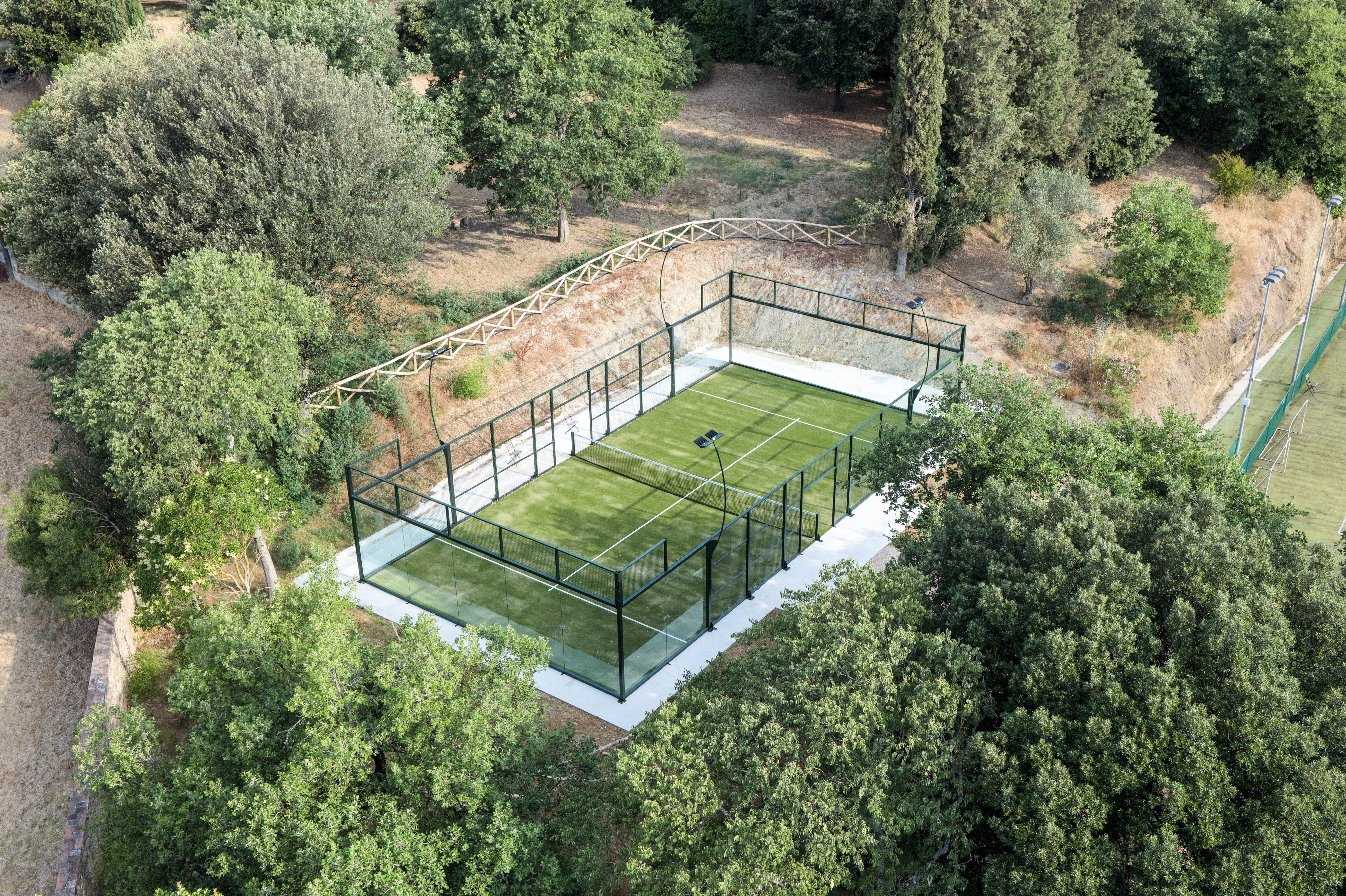 The tennis court at Borgo dei Conti Resort