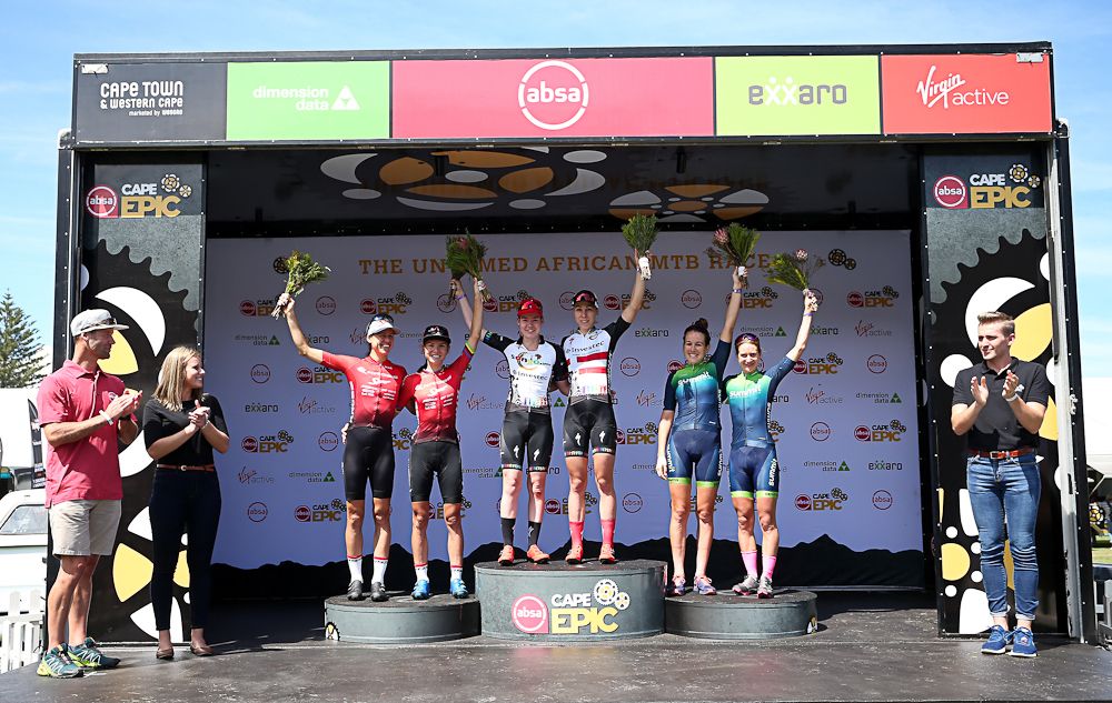 The Cape Epic women's podium