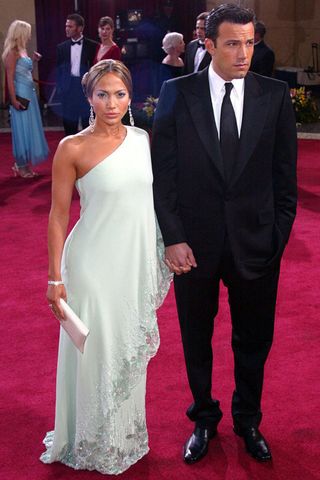Jennifer Lopez and Ben Affleck at 2003 Oscars - best Oscar dresses of all time