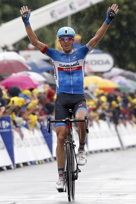 Ramunas Navardauskas (Garmin-Sharp) solos to the win in Bergerac