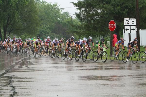 Slippery roads made for challenging racing