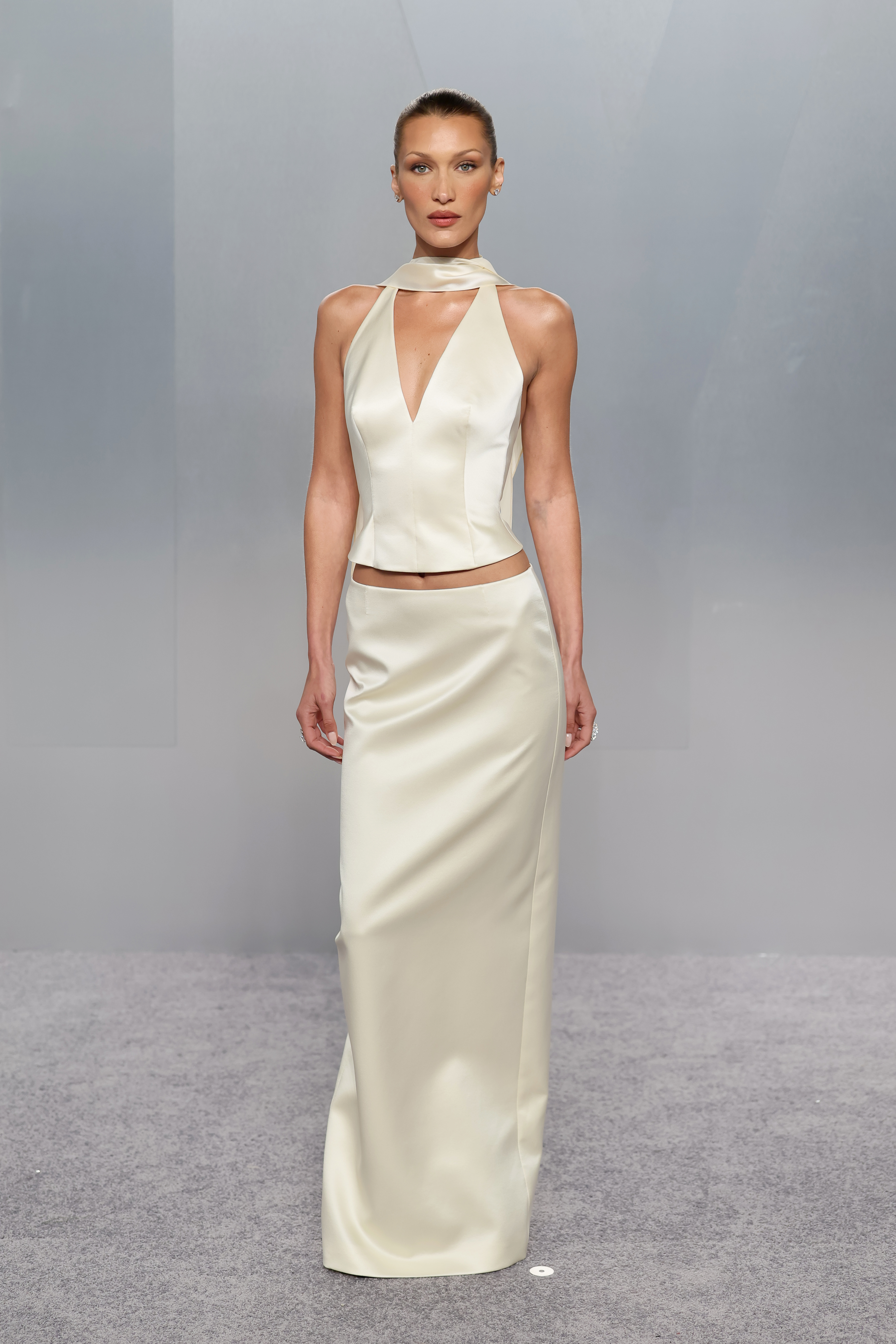 LOS ANGELES, CALIFORNIA - MARCH 15: Bella Hadid attends the 2026 Vanity Fair Oscar Party Hosted By Mark Guiducci at Los Angeles County Museum of Art on March 15, 2026 in Los Angeles, California. (Photo by Dia Dipasupil/FilmMagic)