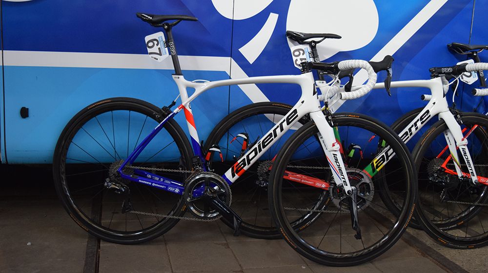 Dutch champion Ramon Sinkeldam added more colour to FDJ's Lapierre lineup