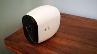 The pod-like Arlo Pro with its discreet buttons
