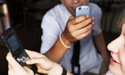 Teens don't talk, they text, sending and receiving an average of 60 messages per day, according to a new study.