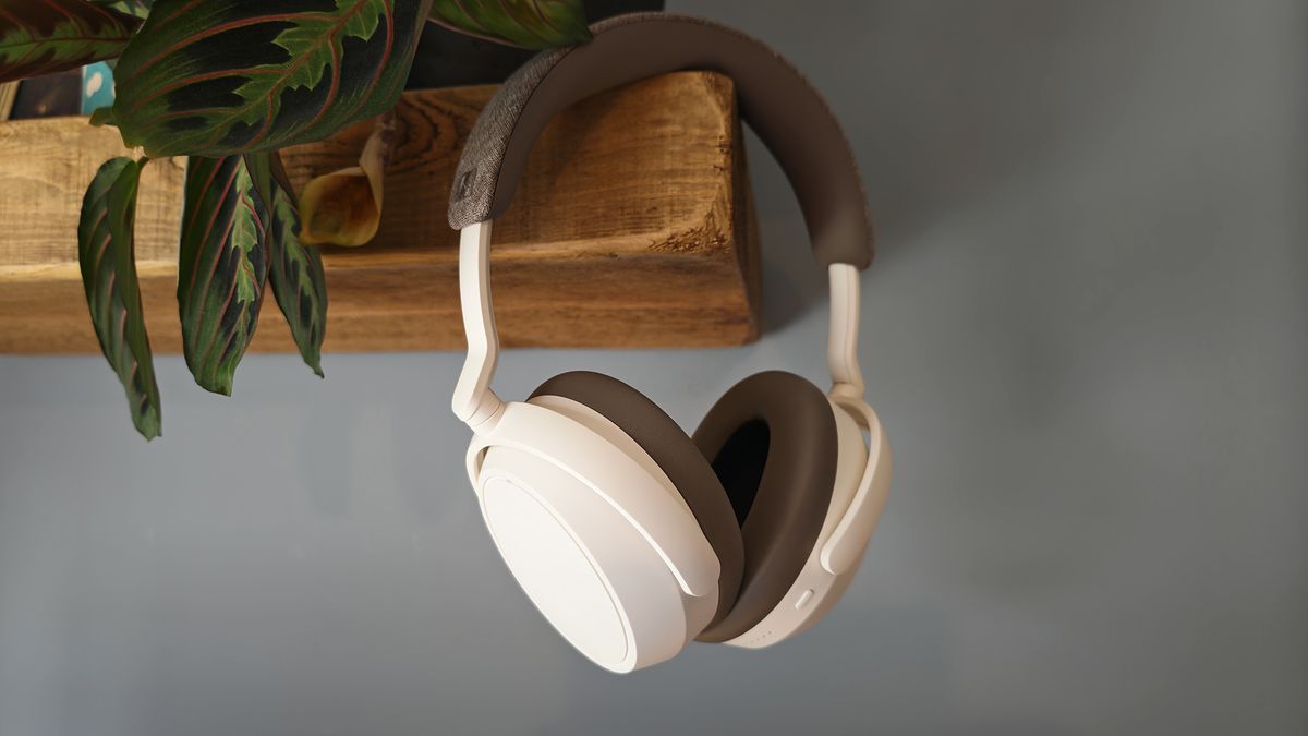 The Sennheiser Momentum 4 headphones.