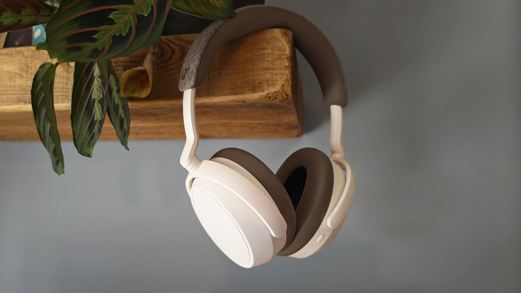 The Sennheiser Momentum 4 headphones.
