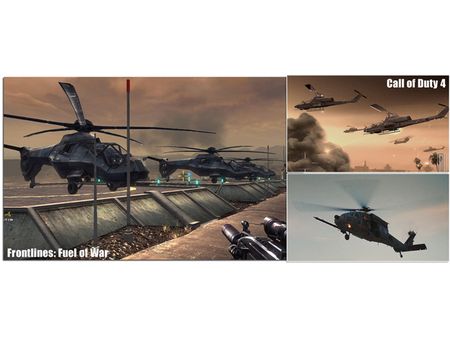 Helicopters still look very artificial.