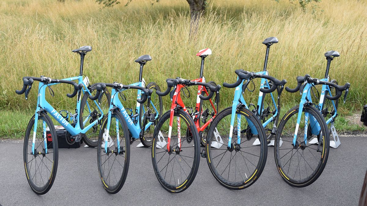 Silvan Dillier's custom Factor O2 stood out amongst his teammates' bikes