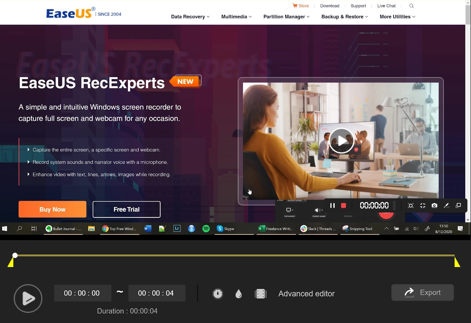 EaseUS RecExperts review