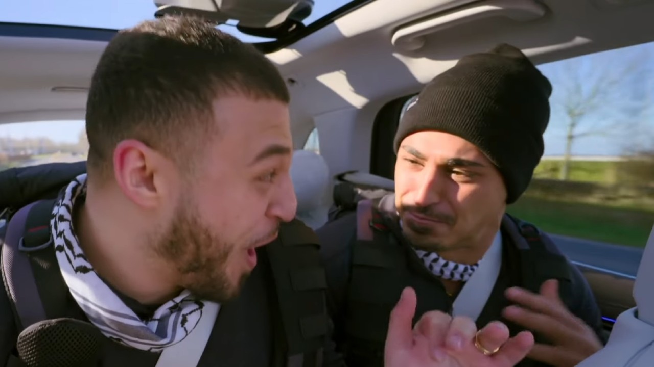 Joseph Abdin and Adam Abdin excited on The Amazing Race 38.
