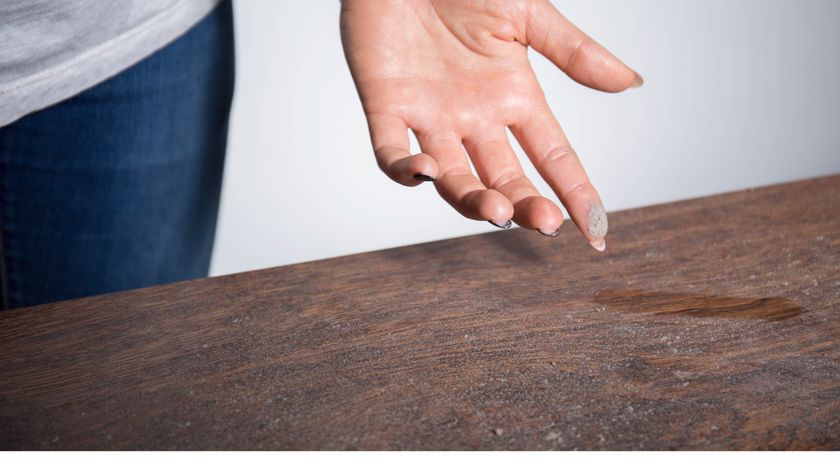 Dust on table
