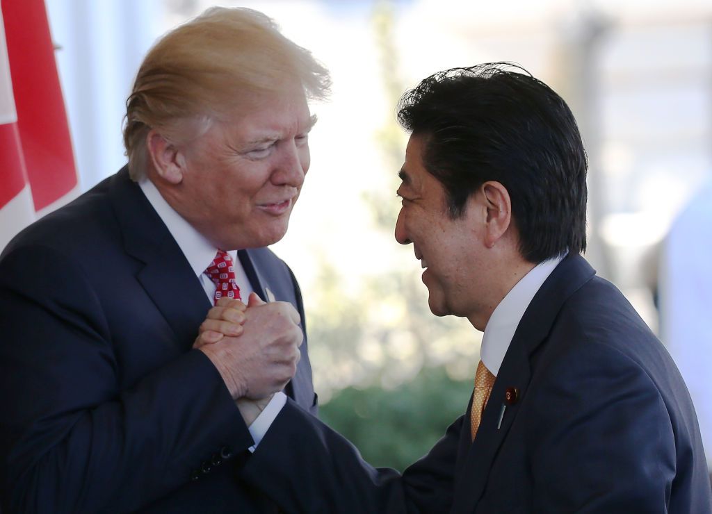 President Trump and Japanese PM Shinzo Abe