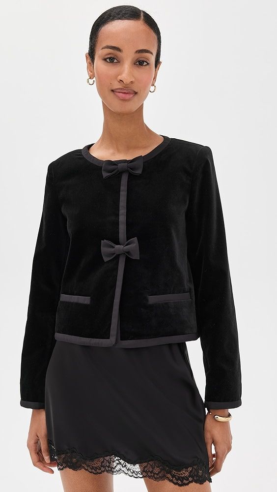 Posse Quincy Cropped Velvet Jacket