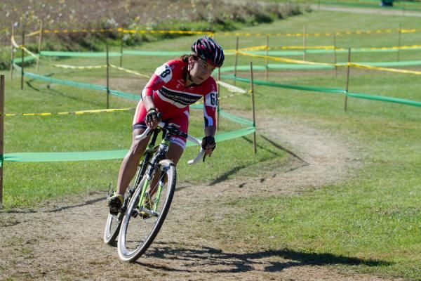 Crystal Anthony rode away within the first half lap for the victory