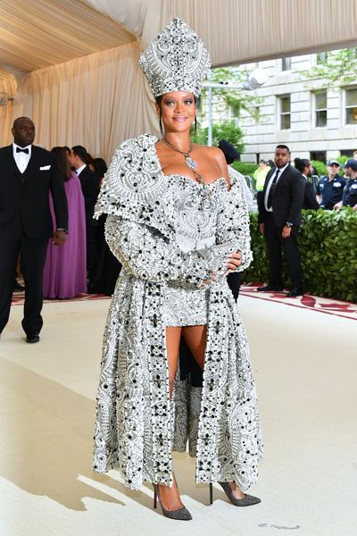 Rihanna Dressed Like the Pope at the 2018 Met Gala | Marie Claire