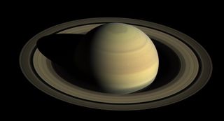 Saturn as seen by NASA's Cassini spacecraft.
